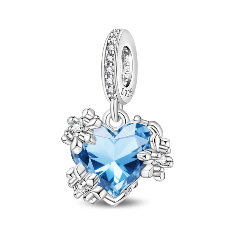 Corazon Azul & Flores
