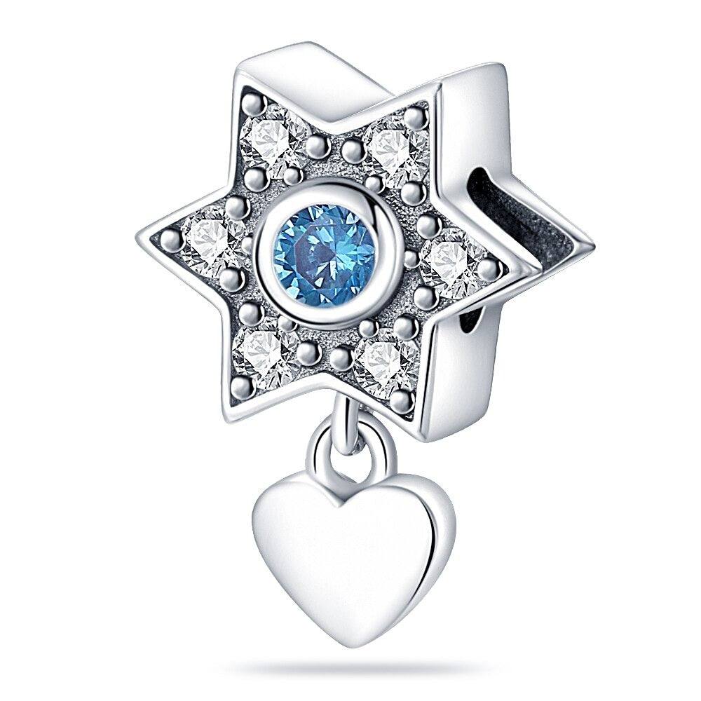 Corazon & Estrella Celeste Diamantado