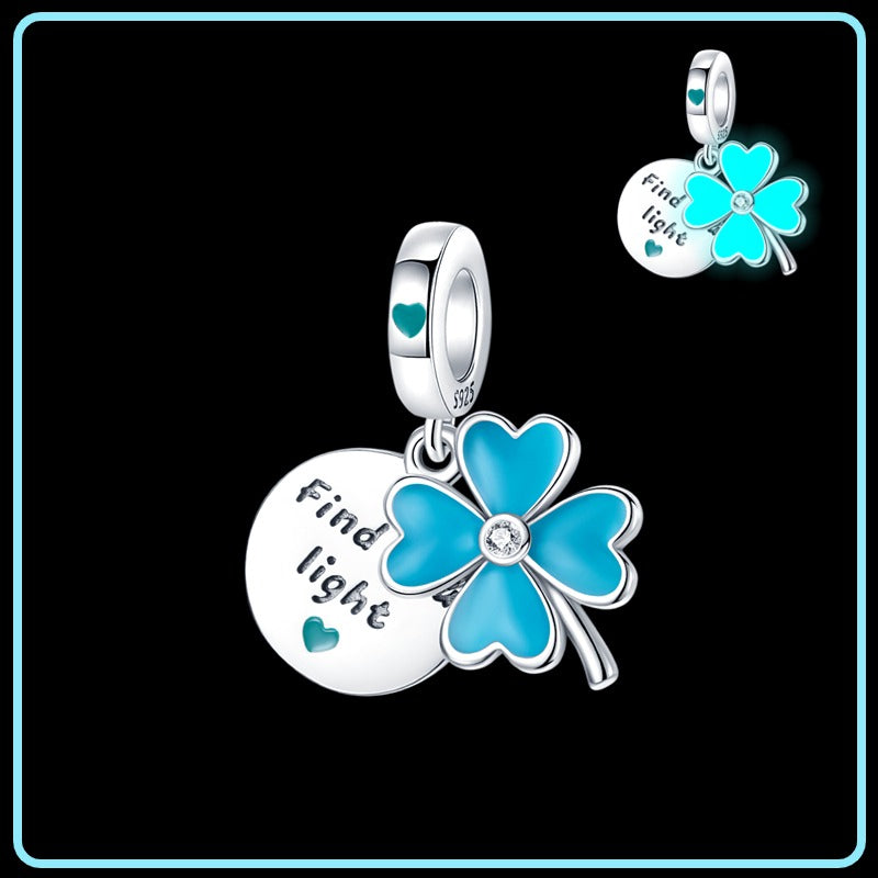 Trebol Azul Fluorescente
