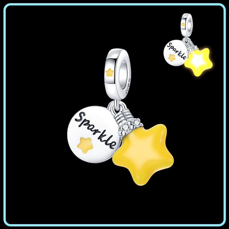 Estrella Sparkle Fluorescente