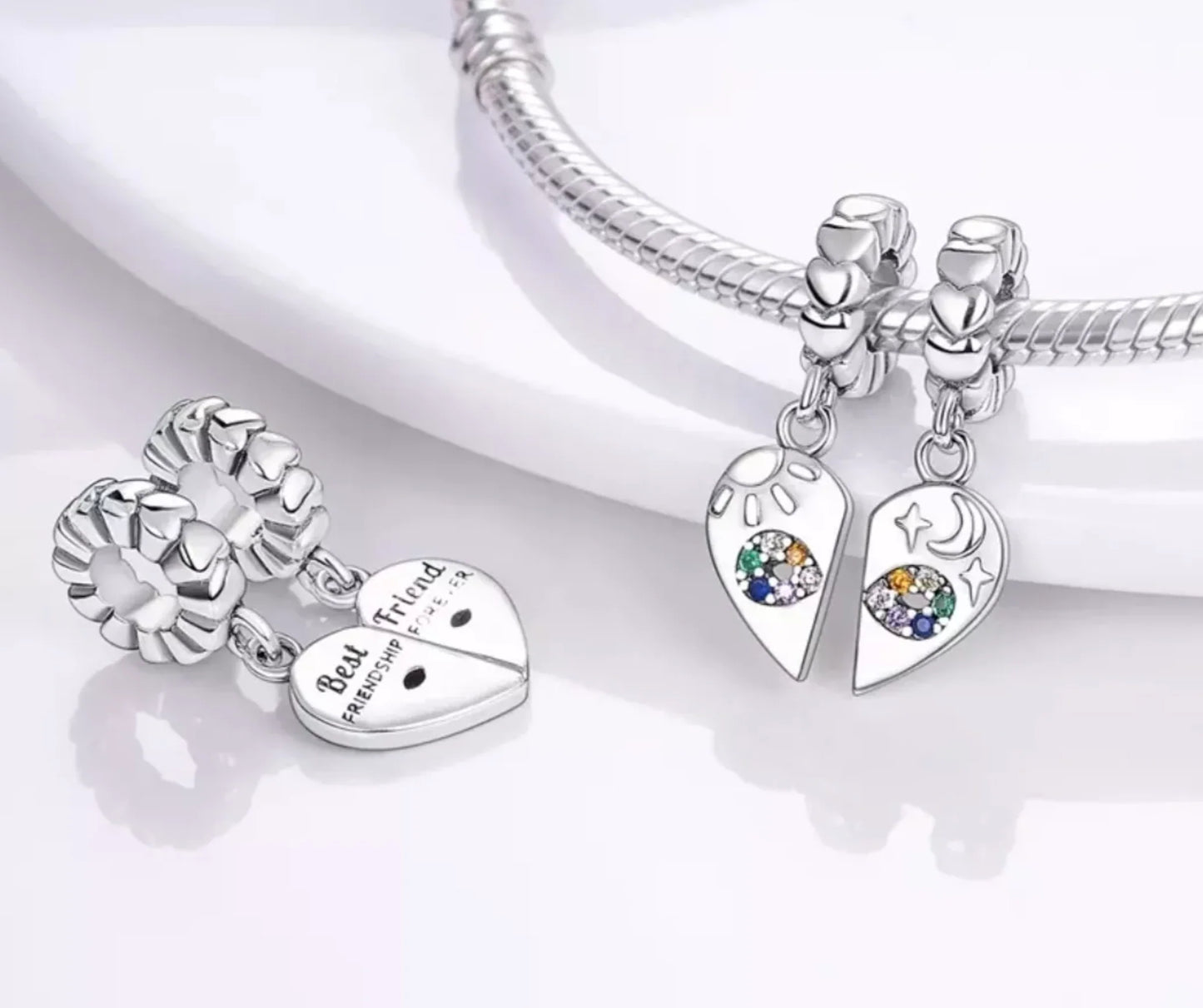 Corazon de Sol & Luna "Mejores Amigas"