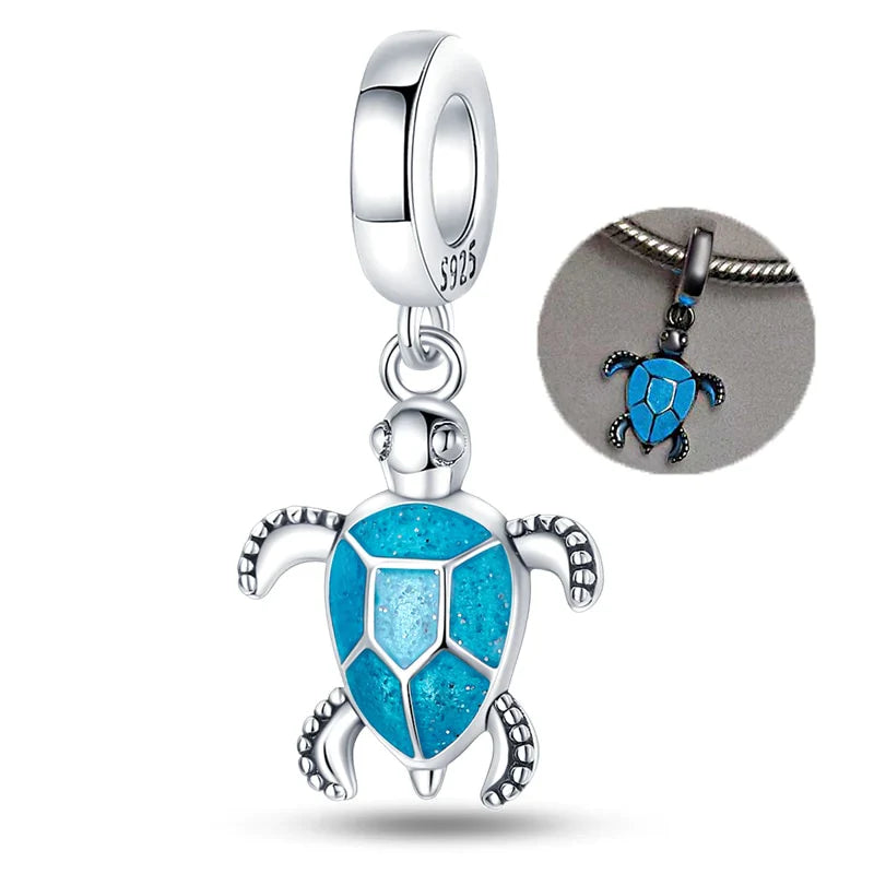 Tortuga Azul Fluorescente