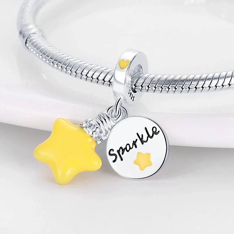 Estrella Sparkle Fluorescente