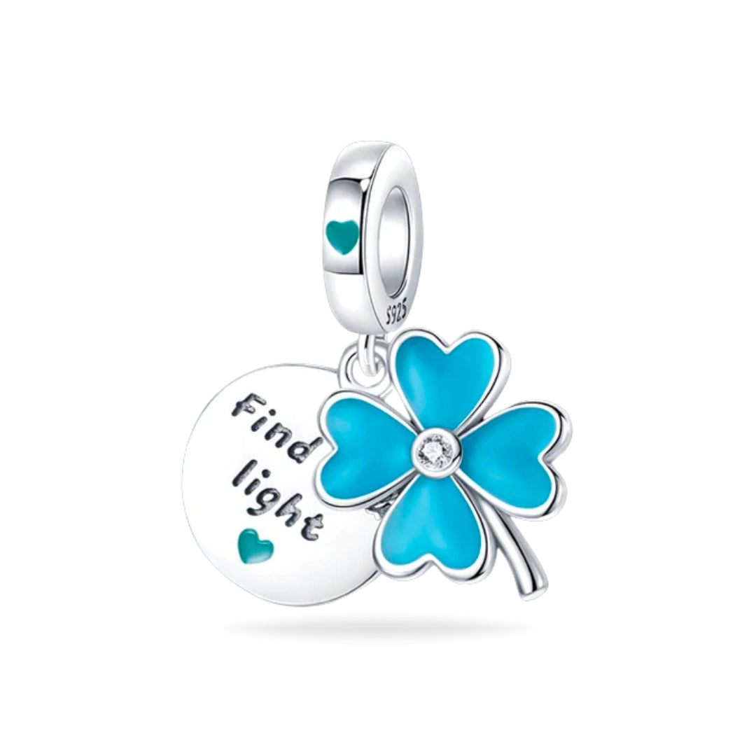 Trebol Azul Fluorescente