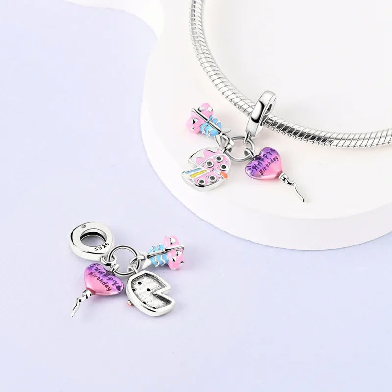 Pastel y Corazón de Happy Birthday