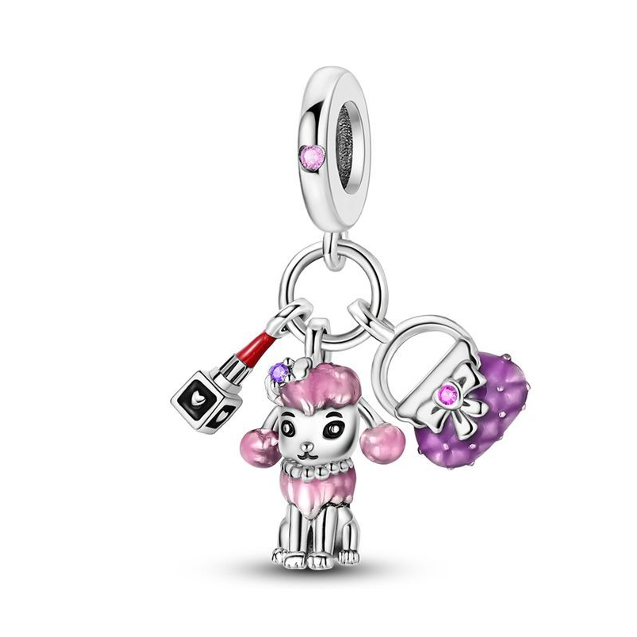 French Poodle y Bolso de Mujer