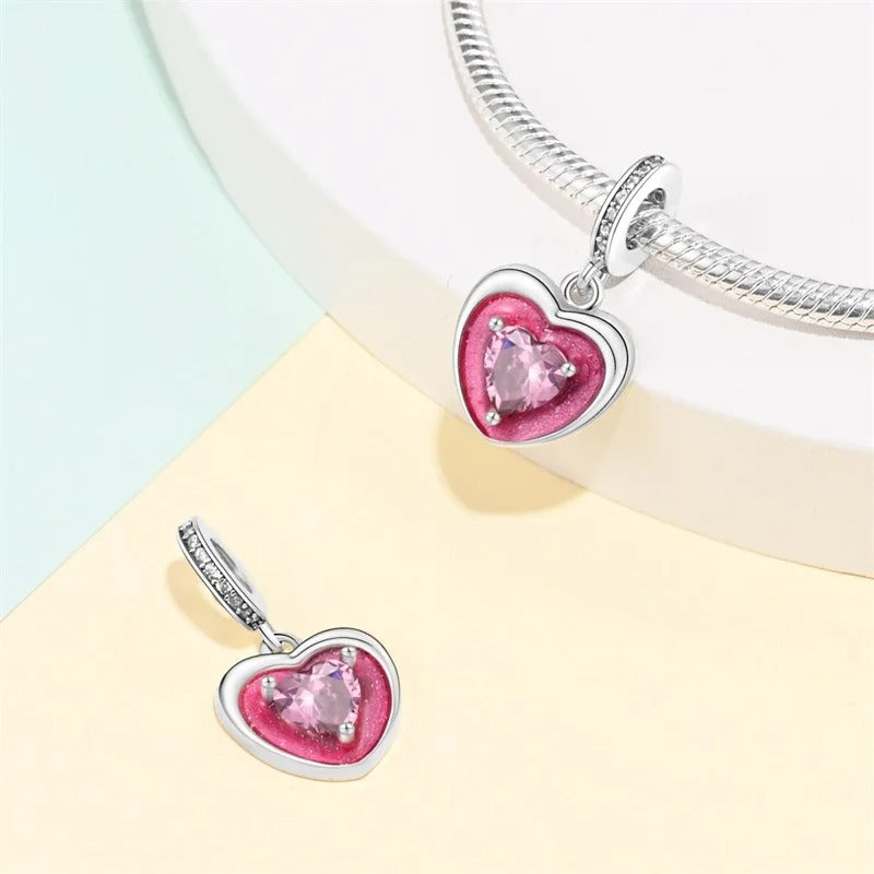Corazón con Cristal Rosa