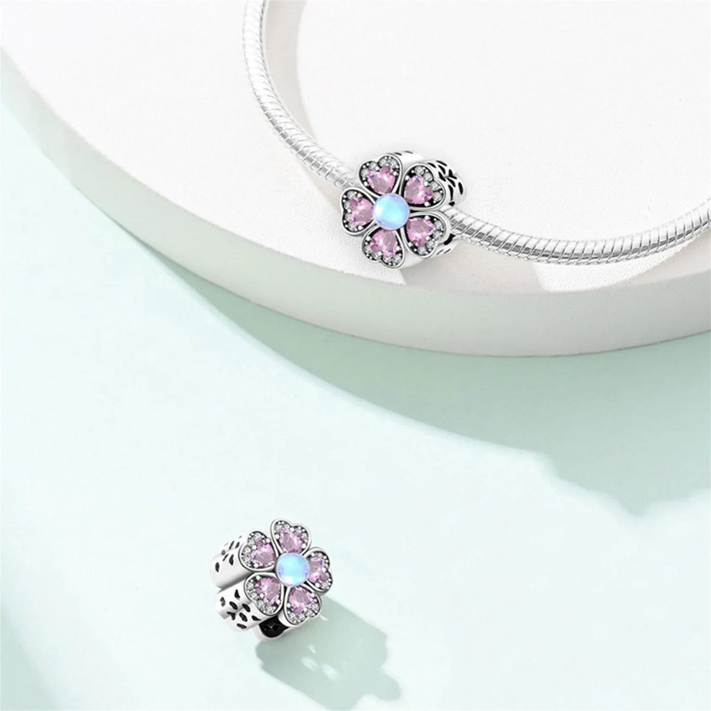 Flor de Corazones Rosas