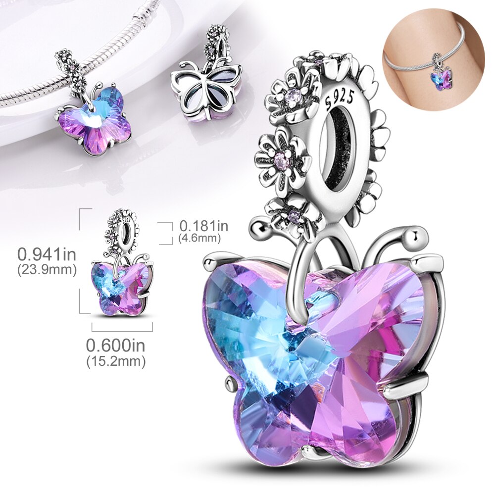 Mariposa Multicolor con Flores