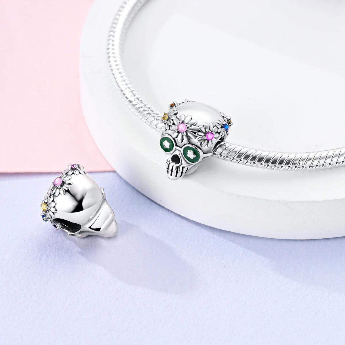 Calavera con Flores
