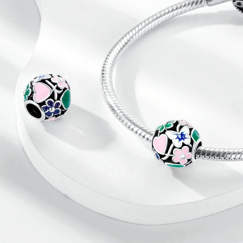 Esfera de Flores y Mariposas
