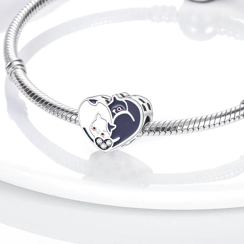 Corazon de Gatitos "Yin Yang"