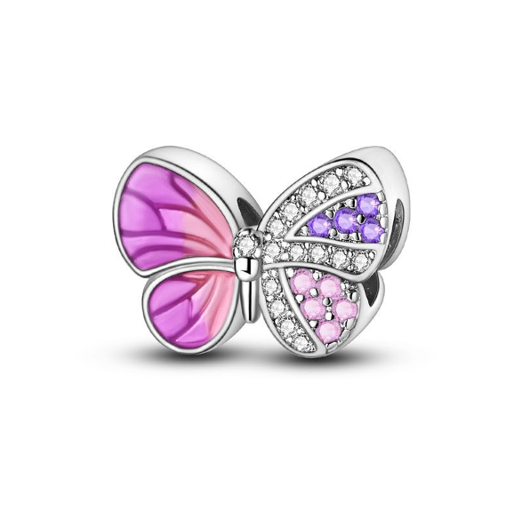 Mariposa Rosa Diamantada