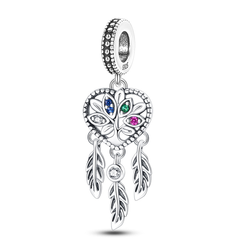 Atrapasueños Corazon "Flor de la Vida"
