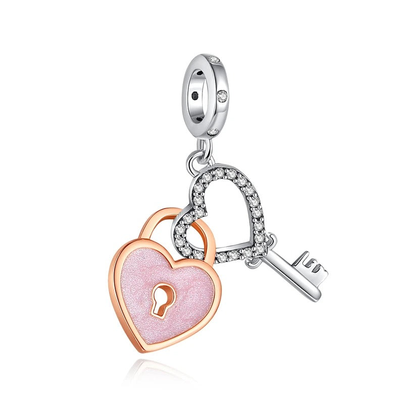 Corazón Rosa y Llave de Corazón
