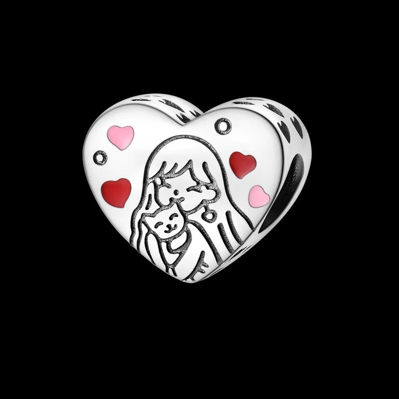 Corazón de Chica y Gato