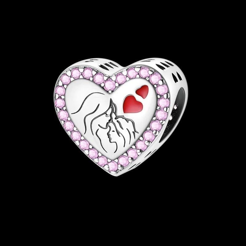 Corazón Rosa "Amor de Madre"