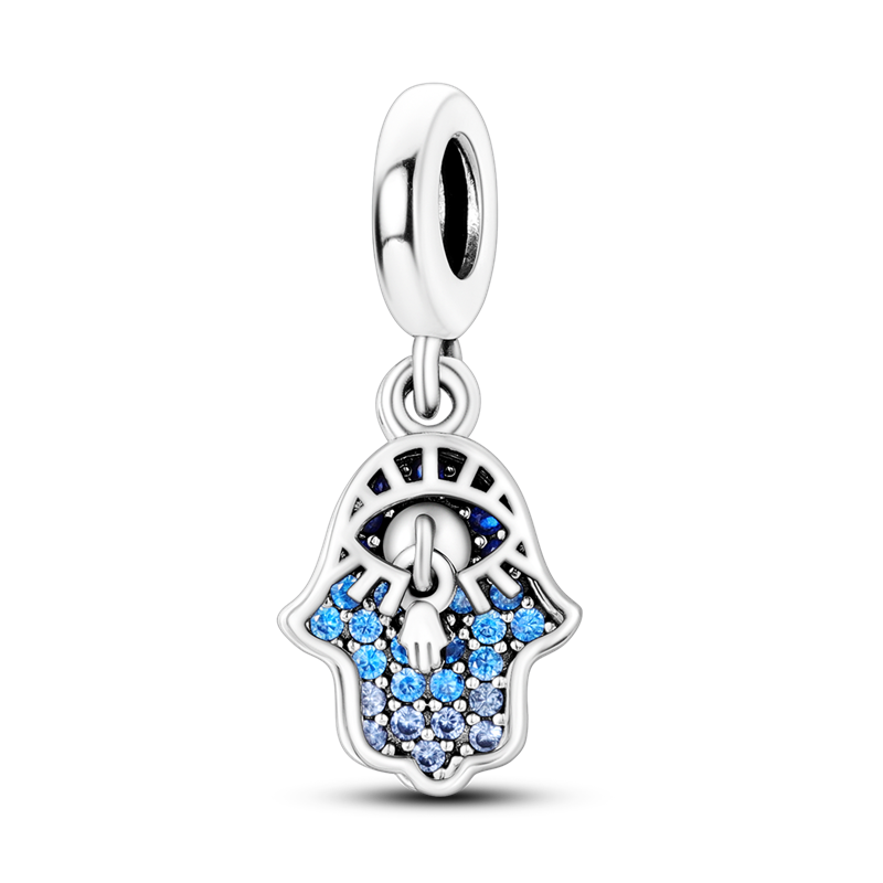 Hamsa Azul Diamantada