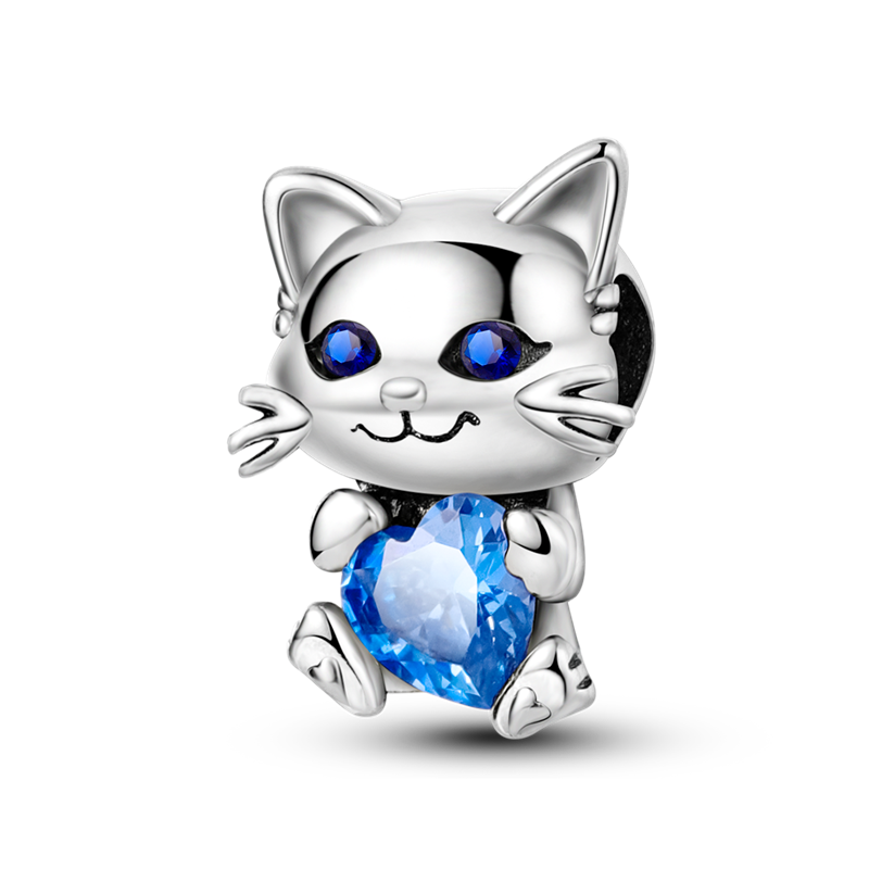 Gatito Corazon Azul
