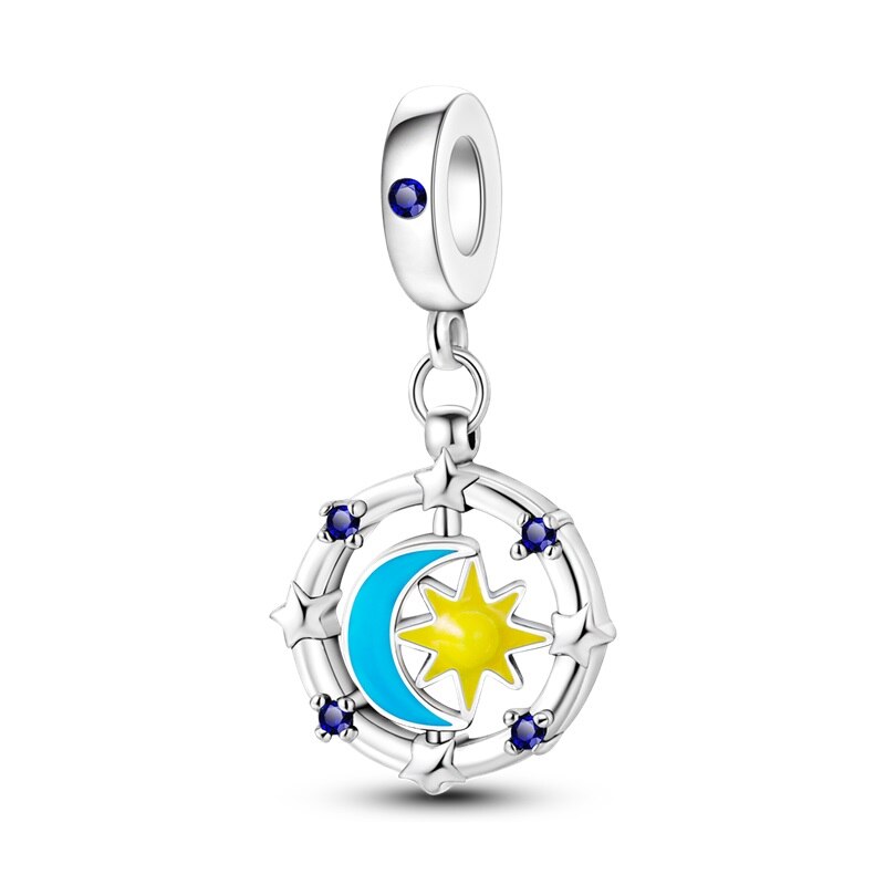 Sol & Luna Estrellada Plateada