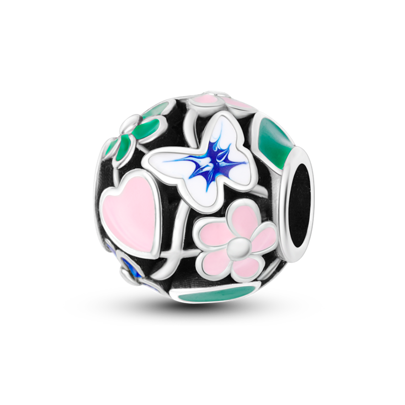 Esfera de Flores y Mariposas