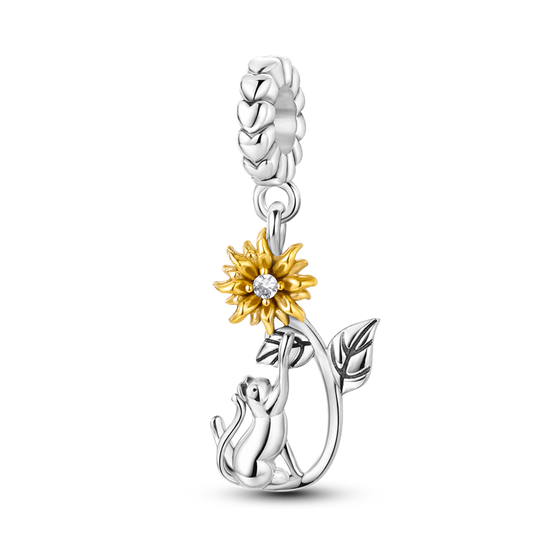 Girasol & Gatito Plateado