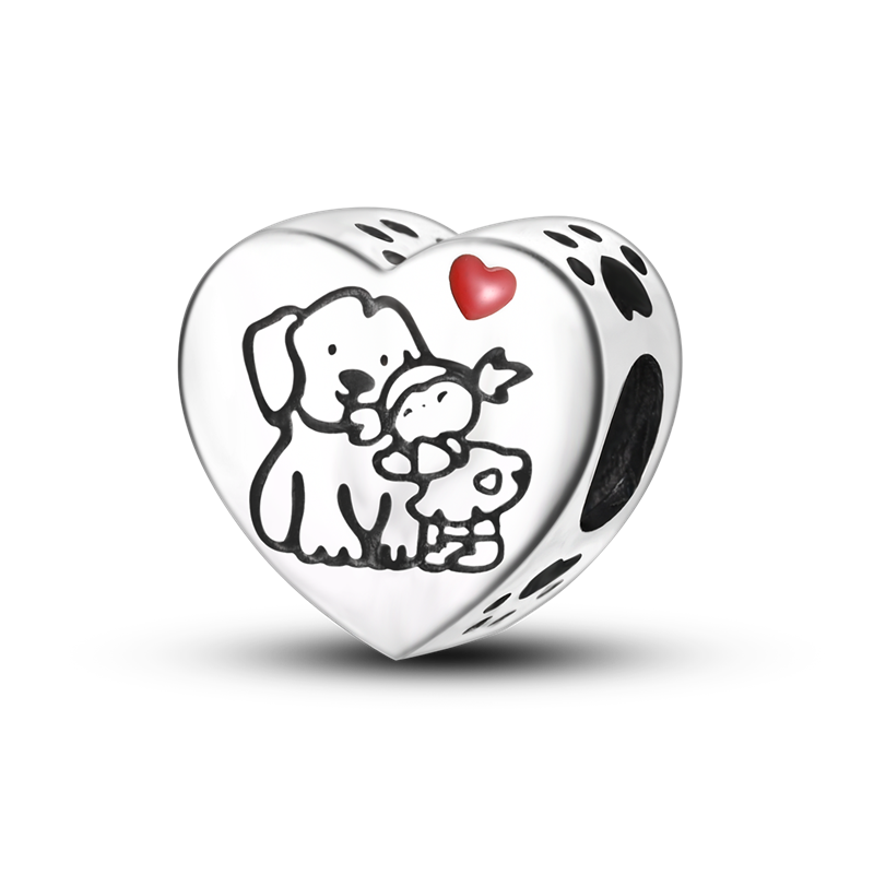 Corazón de Perrito y Niña