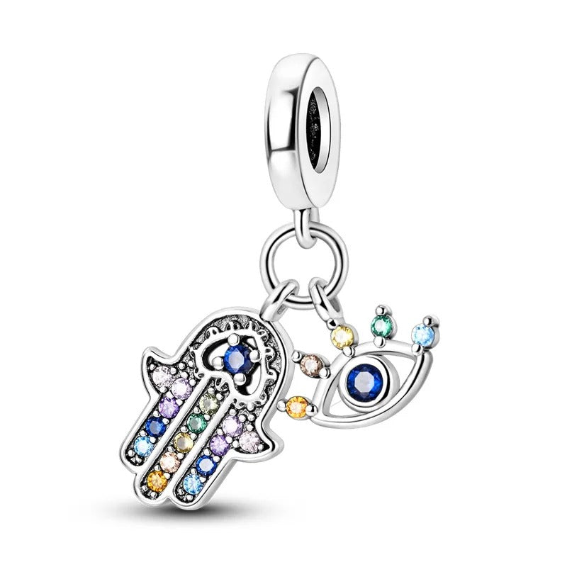 Hamsa y Ojo de Gemas