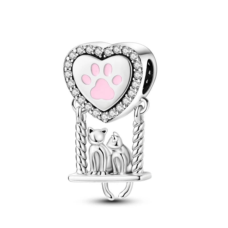 Corazón y Gatitos Enamorados