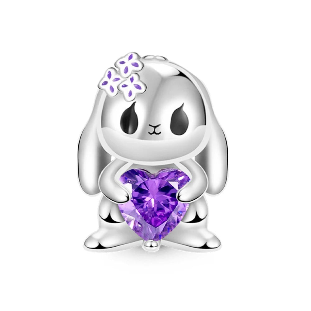 Conejito & Corazón Morado