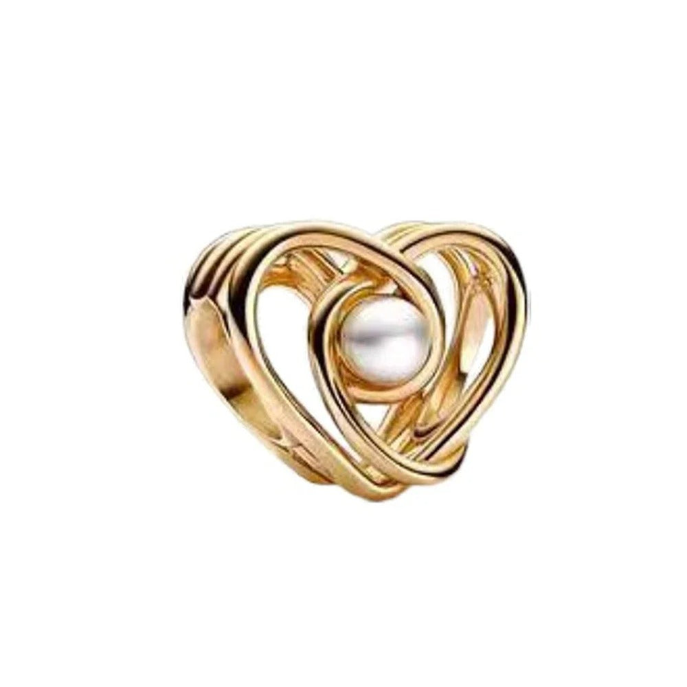 Corazón y Perla Dorada