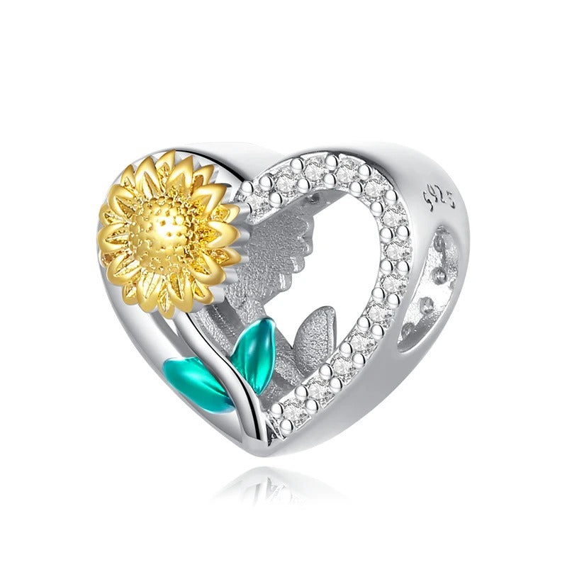 Corazón & Girasol Dorado