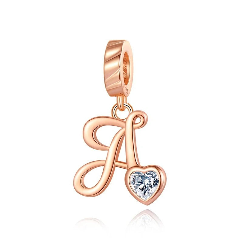 Letras del Alfabeto "Corazón de Cristal"