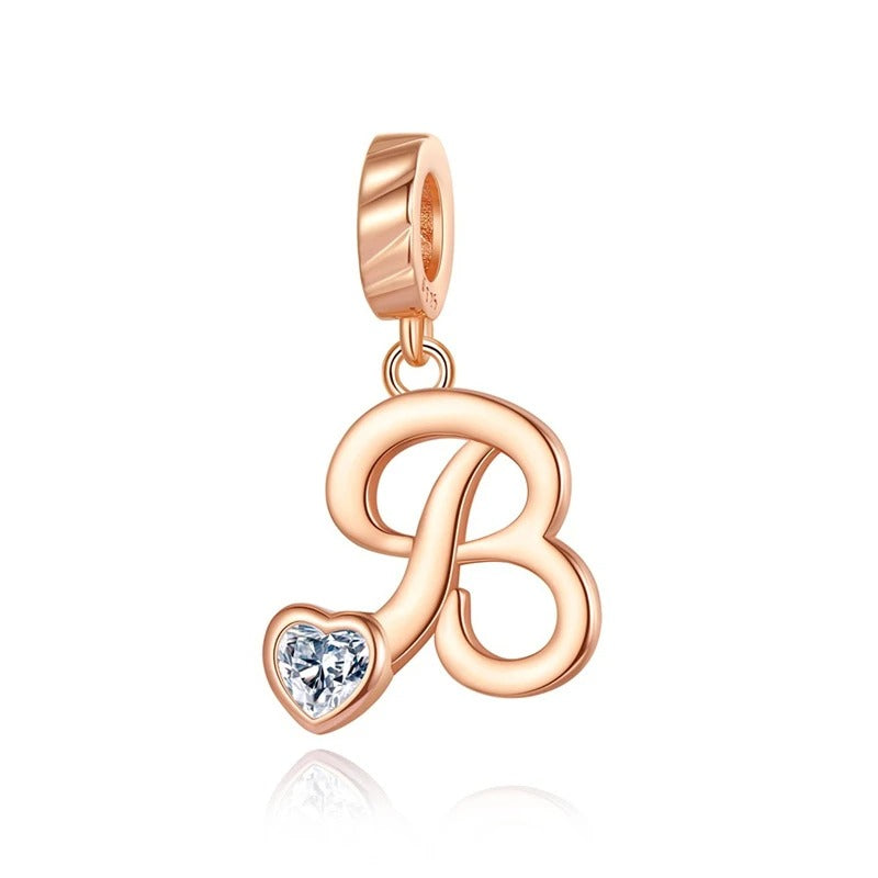 Letras del Alfabeto "Corazón de Cristal"