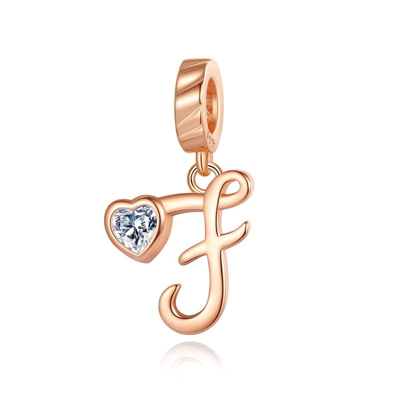 Letras del Alfabeto "Corazón de Cristal"