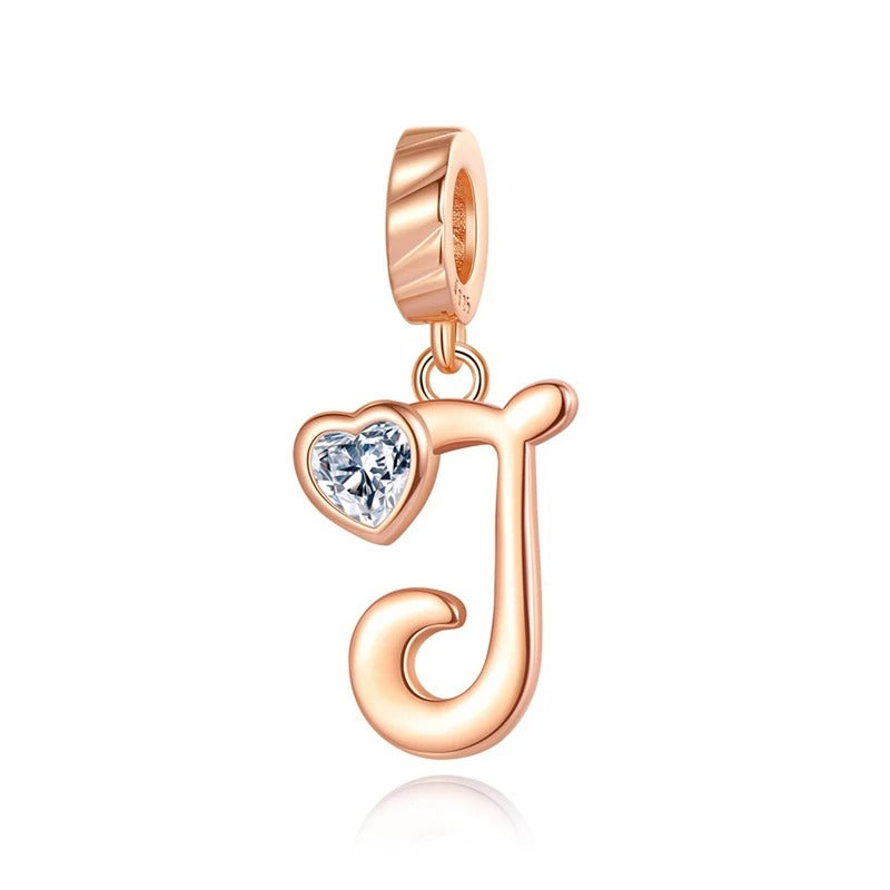 Letras del Alfabeto "Corazón de Cristal"