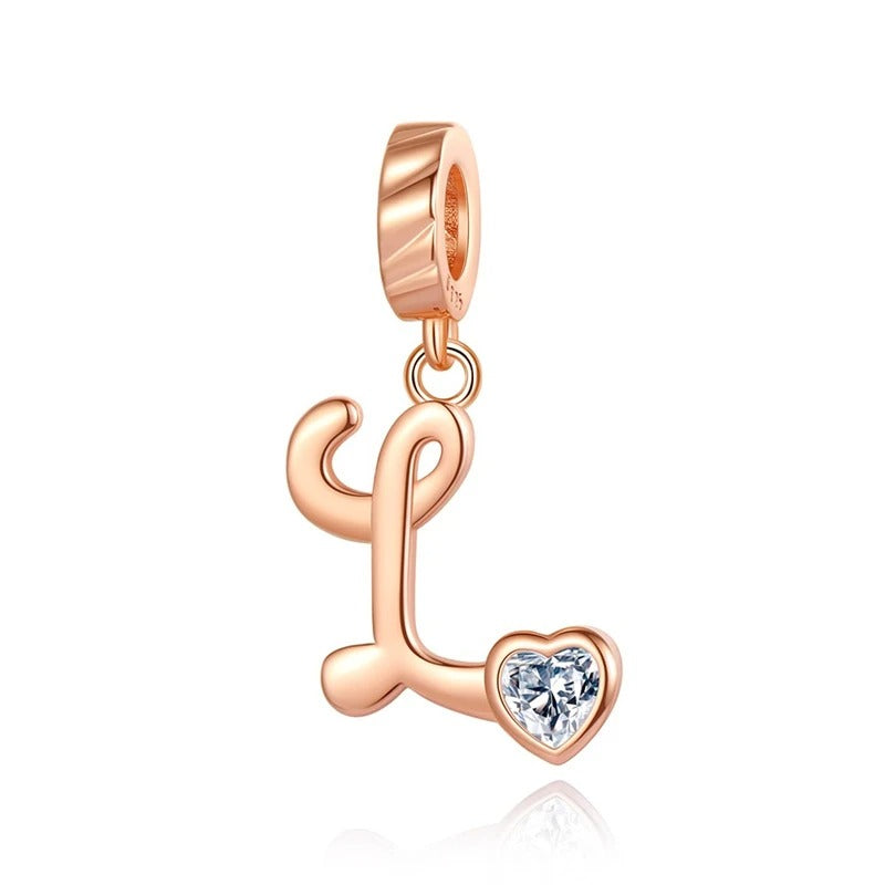 Letras del Alfabeto "Corazón de Cristal"