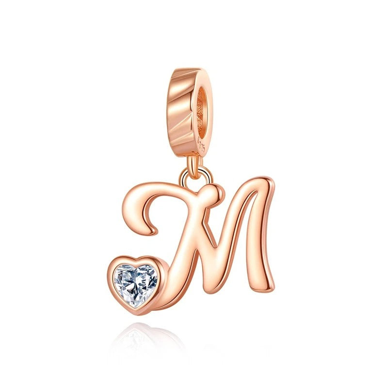 Letras del Alfabeto "Corazón de Cristal"