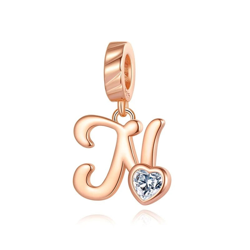 Letras del Alfabeto "Corazón de Cristal"