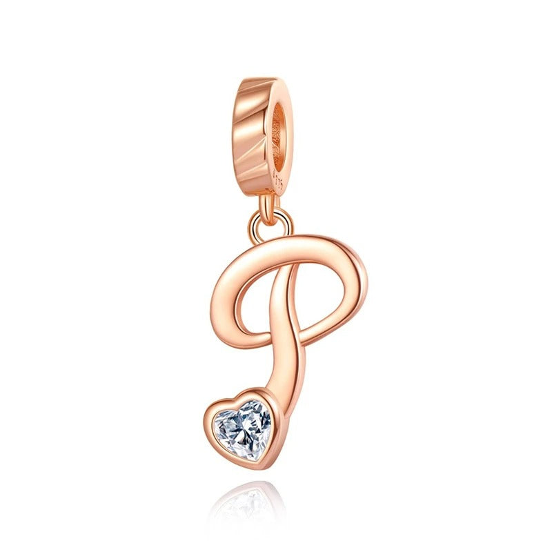 Letras del Alfabeto "Corazón de Cristal"