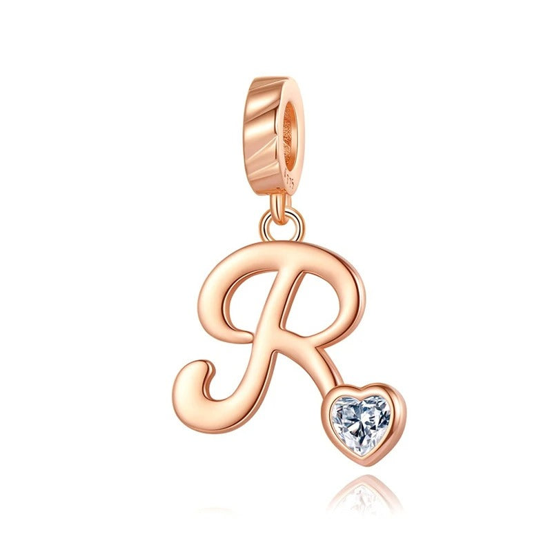 Letras del Alfabeto "Corazón de Cristal"