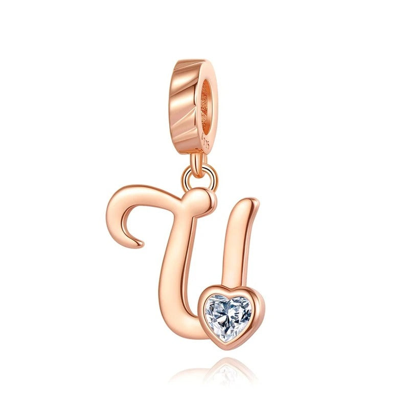 Letras del Alfabeto "Corazón de Cristal"