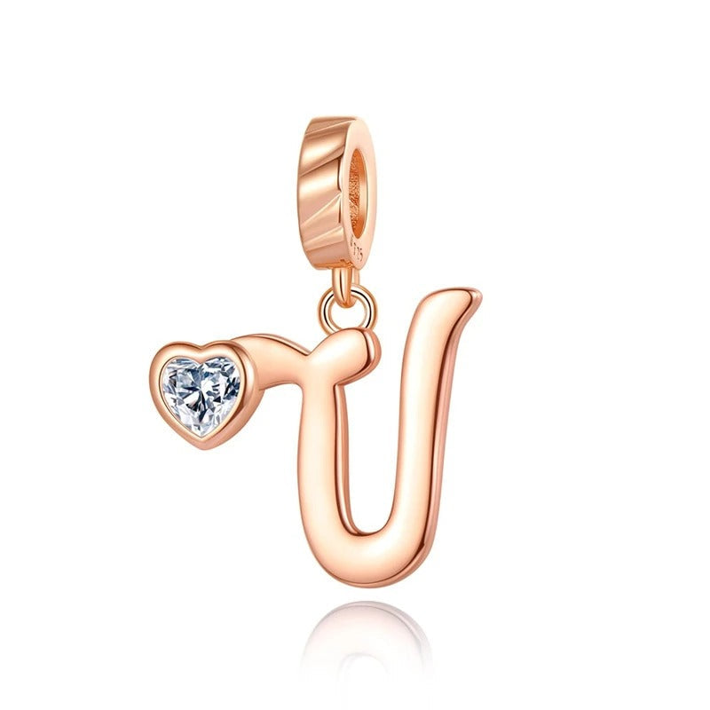 Letras del Alfabeto "Corazón de Cristal"