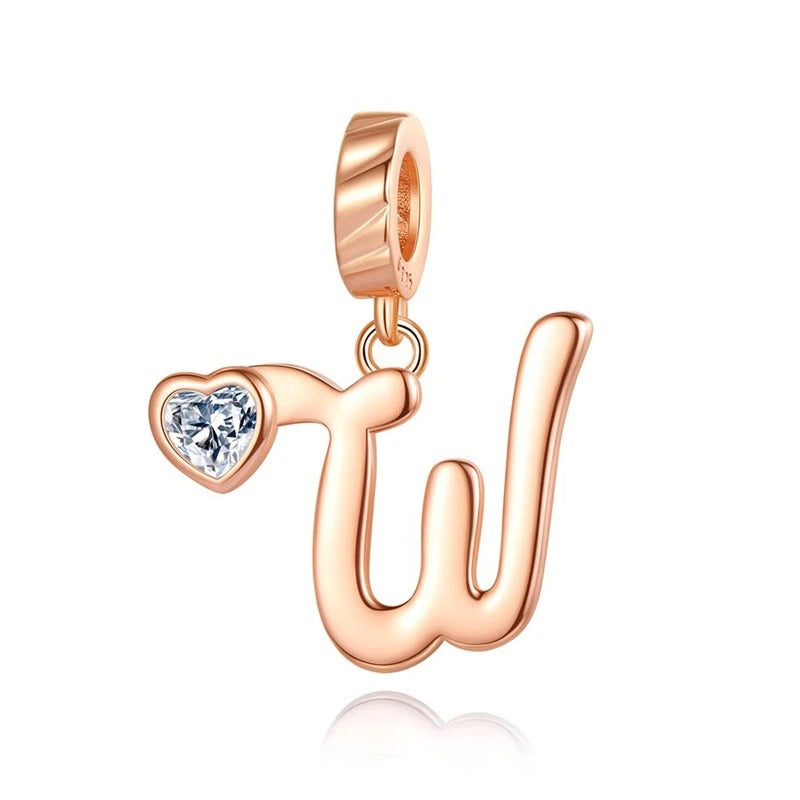 Letras del Alfabeto "Corazón de Cristal"