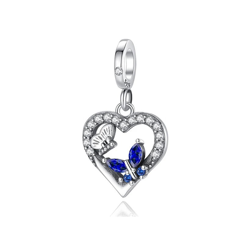 Corazón y Mariposa Azul