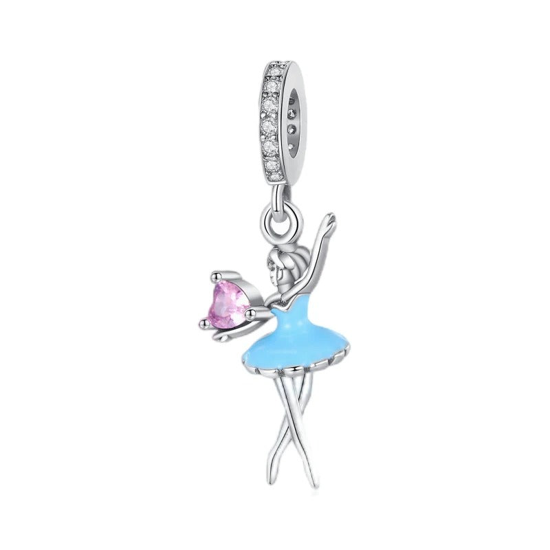 Bailarina y Corazón Rosa