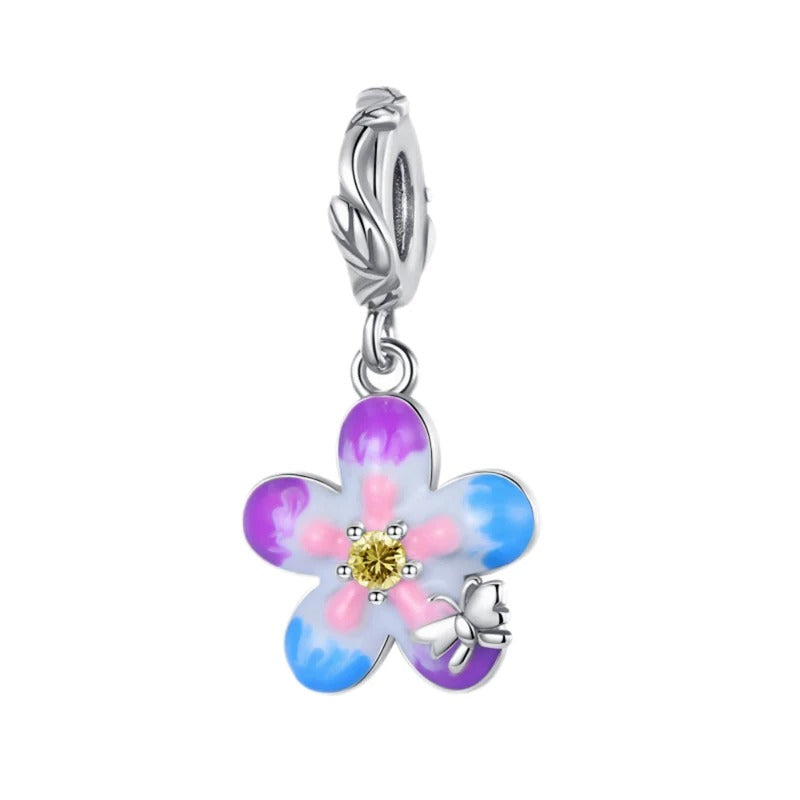 Flor de Colores y Mariposa