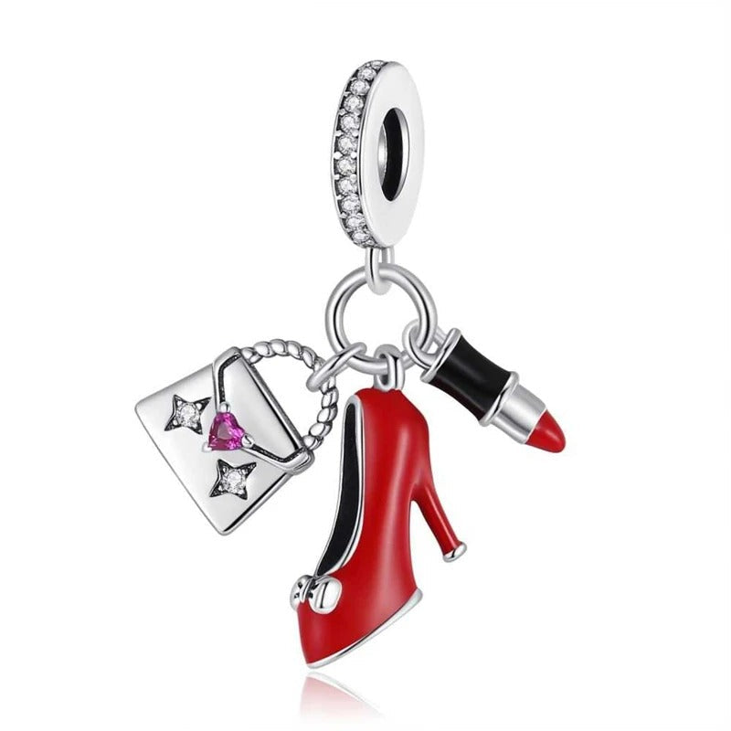 Bolso, Zapatilla y Labial