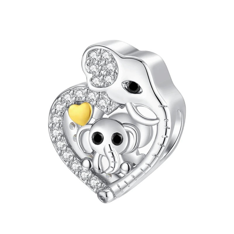 Corazón 'Familia de Elefantes'