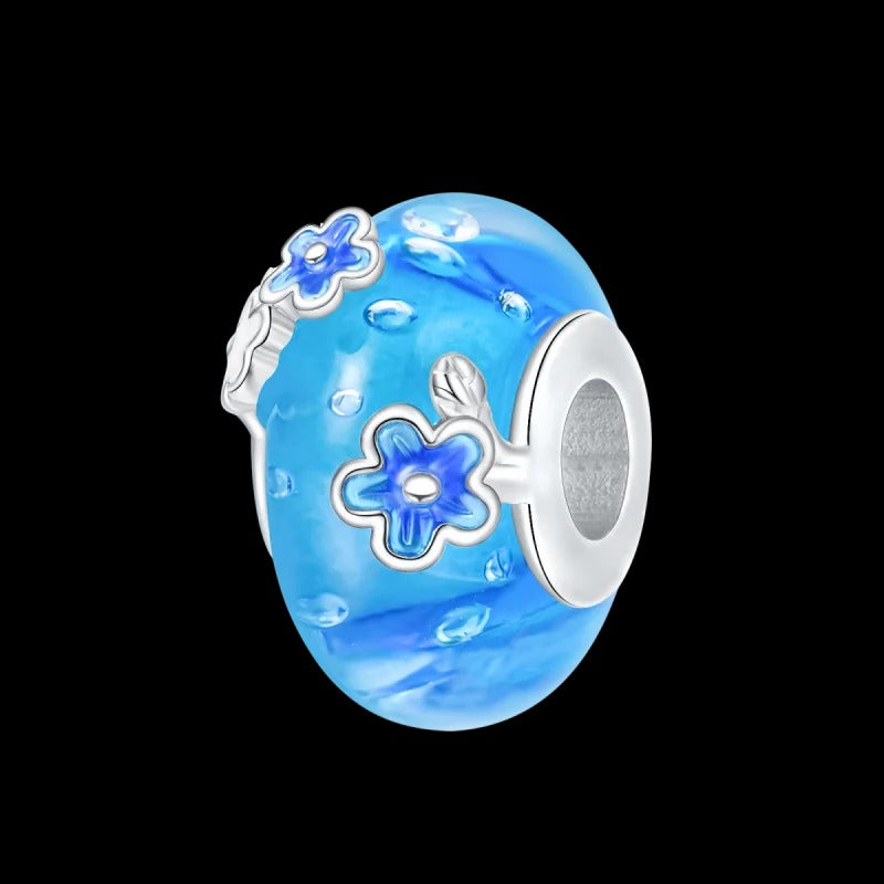 Abalorio de Flores Azules